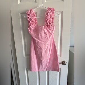 Lilly Pulitzer Pink and White Striped Dress